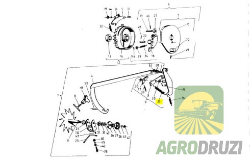 Пружина вязального апарату 2x17x82 089-000976-5.11 (Sipma original)