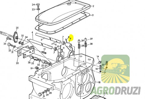 Вилка коробки передач John Deere Z11298