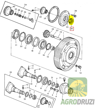 Сальник 62x85x12mm John Deere AZ46394
