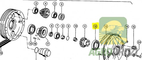 Підшипник варіатора барабана 16016 CX (80x125x14) CLAAS 235940