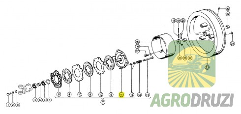 Корпус зчеплення маховика (JAG) Claas 808244