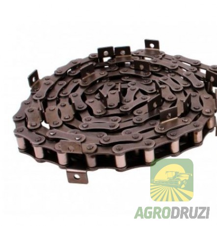 Ланцюг похилої камери S55 зміцнений (крок 41.4, вуха через 5 ланок, діаметр пальчика 8.22мм