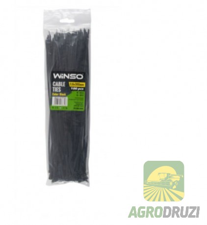 Хомути пластикові чорні Winso 3.6x300mm