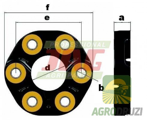 Муфта зчеплення гумова Claas Original 608014