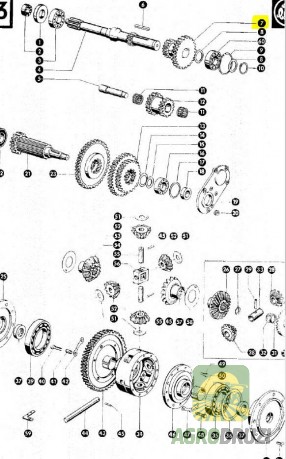 Шестерня коробки передач подвійна z20/33 CLAAS 179729