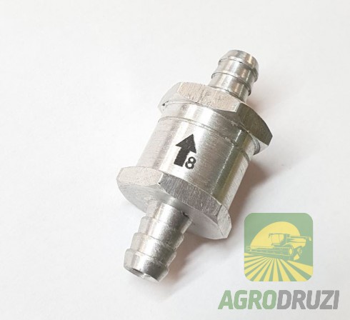 Клапан для палива зворотний допоміжний під шланг 8мм