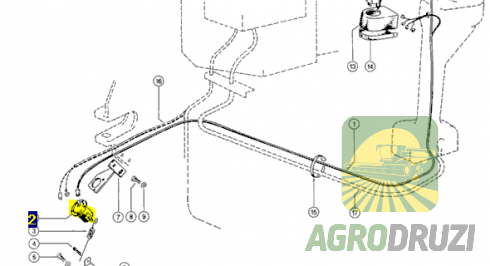 Датчик положення жатки Claas 608728