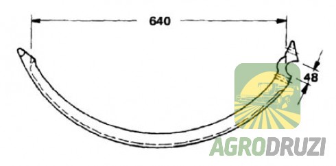 Голка преса MASSEY FERGUSON 3101112M1