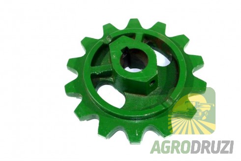 Зірочка похилої камери Z14 fi35 John Deere на шпонку Z11543