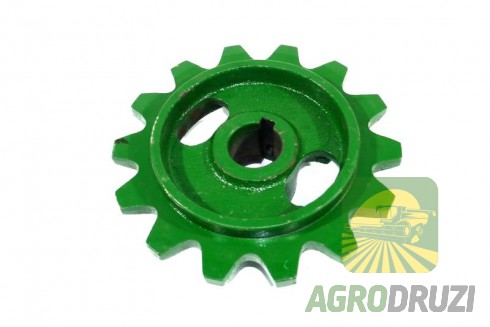 Зірочка похилої камери Z14 fi35 John Deere на шпонку Z11543