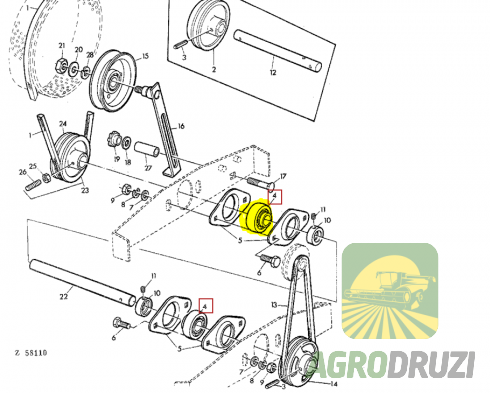 Підшипник сферичний 17x40x29mm GRAE17NPPB INA