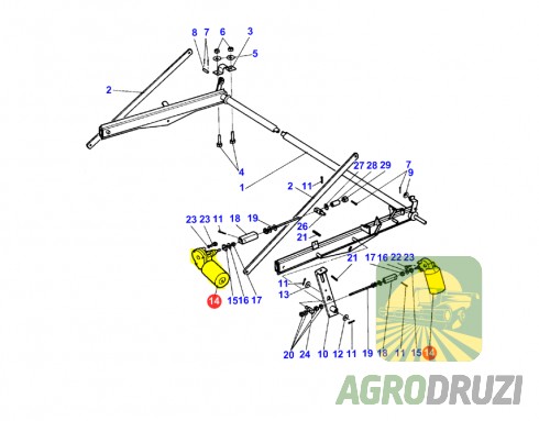 Електромоторчик варіатора мотовила S8031930 Sampo/MF