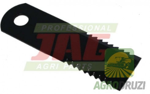 Ніж січкарні рухомий з зубчиками 173x50x3mm, отвір 18мм Rasspe Німеччина Claas 065294