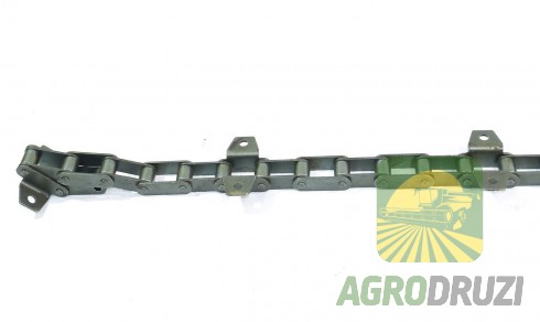 Ланцюг похилої камери AGV 6,9mm вуха через 5 ланок (крок 38.4) отвір 8.5мм, вузькі вуха