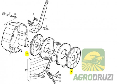Гальмівний диск (Bepco) John Deere AH21835