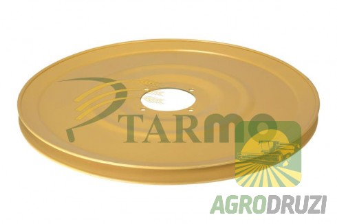 Шків похилої камери (жовтий) на 4 отвори John Deere AZ10163