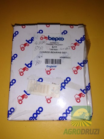 Вкладиші шатунні (стандарт) BEPCO двигун Perkins 4.270, 4.300 736878M91