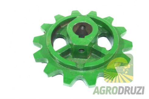 Зірочка похилої камери Z14 fi35 John Deere на шпонку Z11543