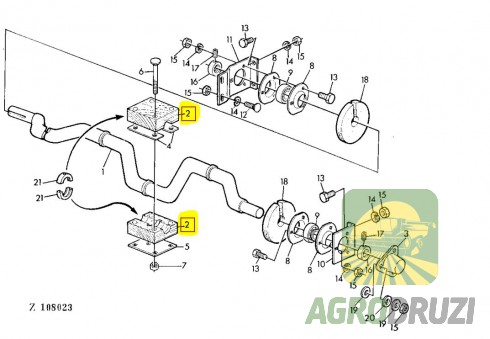 Підшипник дерев’яний d=38mm John Deere AZ31217