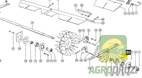 Болт під квадрат M8 L=20mm Claas 234953 JAG