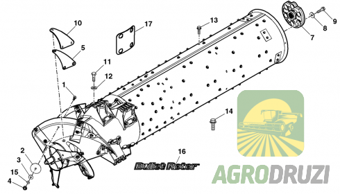 Бич ротора John Deere AH208554