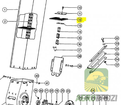 Скребок елеватора CLAAS 672630