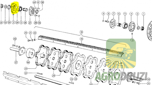 Корпус підшипника молотильного барабана Claas 687307