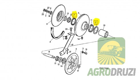 Сальник ходового варіатора SKF John Deere