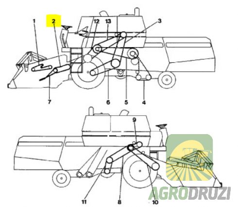 Ремінь варіатора мотовила 38x1365La Continental 916833M1
