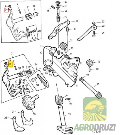 Ролик ричага JOHN DEERE E61290