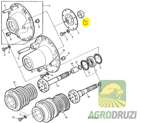 Шайба валу двигуна John Deere Z21392