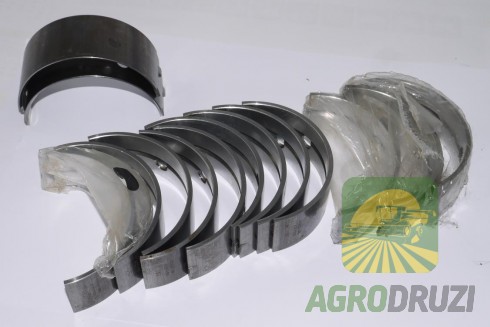 Вкладиші корінні Bepco (перший ремонт) John Deere двигун 6359D, 6359T, 6076A AT21110(X6)+AR81788(X1)