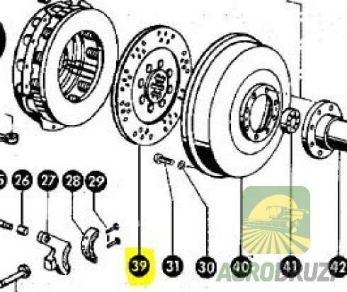 Диск зчеплення Tarmo (дрібний шліц) Claas 679996