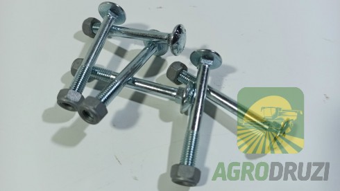 Болт під квадрат M8x70 + гайка (міцність 8.8 )