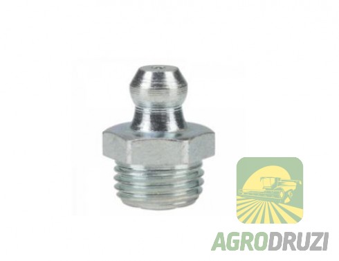 Прес-маслянка масльонка тавотниця пряма M6x0,75 DIN 71412 (цинк)