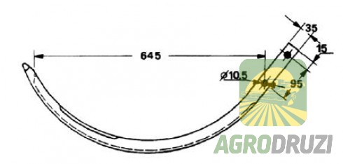 Голка прес-підбирача AGV 809410
