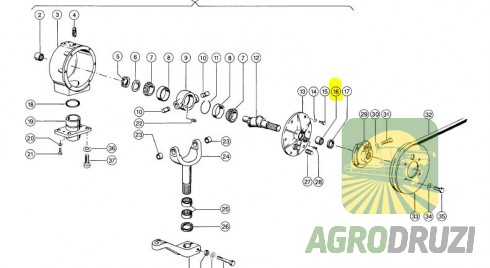 Підшипник голковий 238624 НК3520 CX