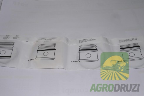 Кільця поршневі 20200921 двигун Perkins 4.99, 4.107 745902M91