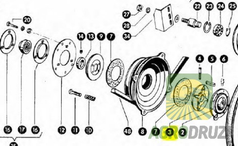 Корпус зчеплення d=35mm CLAAS 779711