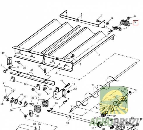 Підшипник деревяний шнека John Deere H142188