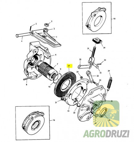 Гальмівний диск Massey Ferguson  1018541M91