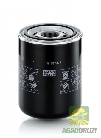 Фільтр масла Mann W1374/7 Valmet V836862582