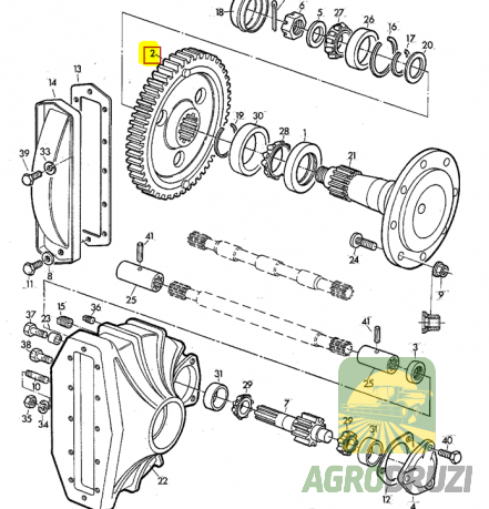 Шестерня бортової Z85 John Deere AH16149