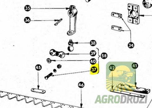 Болт щоки комплектний  Claas 10x70mm 235336,