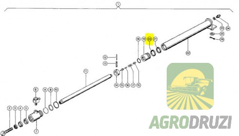Ущільнення (манжета) циліндра мотовила CLAAS