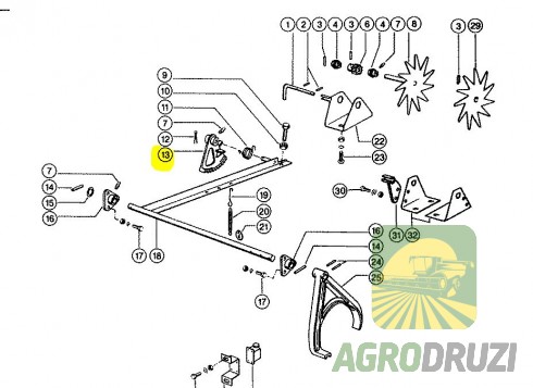 Сегмент зубчастий (алюміній) 800435