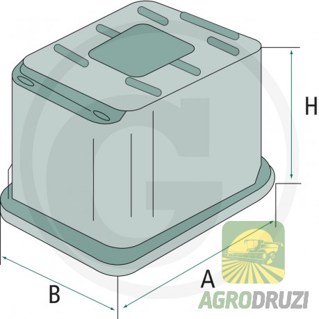 Фільтр паливний Granit 8001033 John Deere AR50041