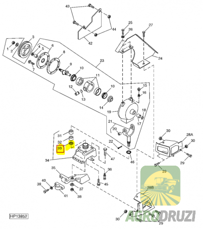 Сальник 40x54x7mm John Deere AE53177