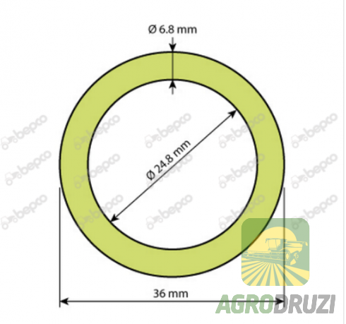 Кільце шайба ущільнююча 24.8X36X6.8mm L166569