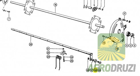 Ролик підбирача Claas, Welger